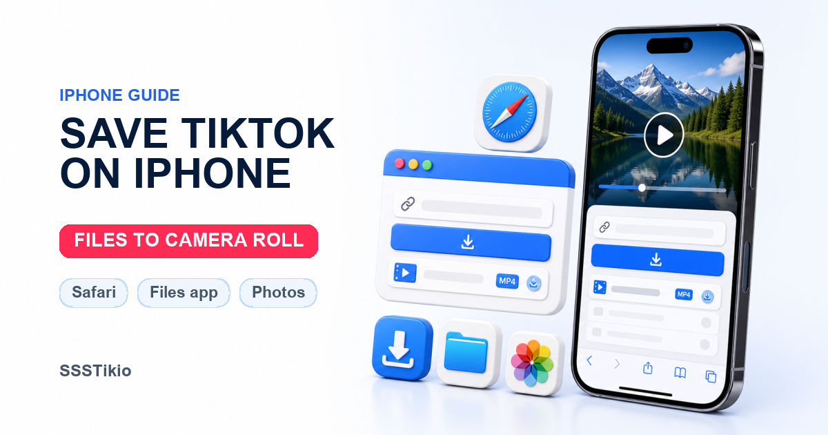 How to Save TikTok Videos on iPhone: Safari, Files App, and Camera Roll